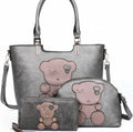 The Metallic Teddy Luxe Tote Set