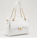 The Luxe Quilted Chain Tote Bag – Elegant Everyday Handbag
