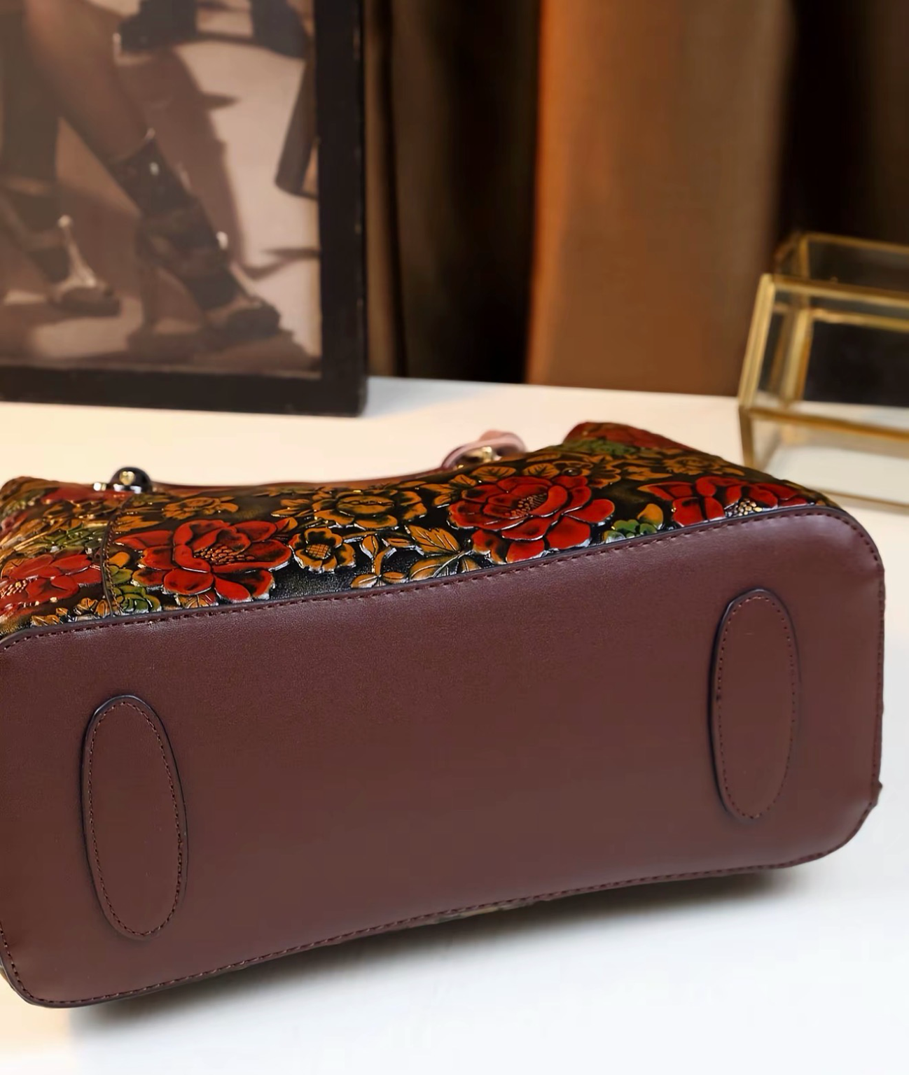 Vintage Luxe Floral Handbag