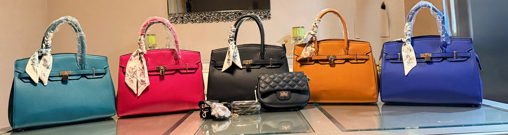 Elegant Structured Tote Set with Quilted Crossbody & Accessories