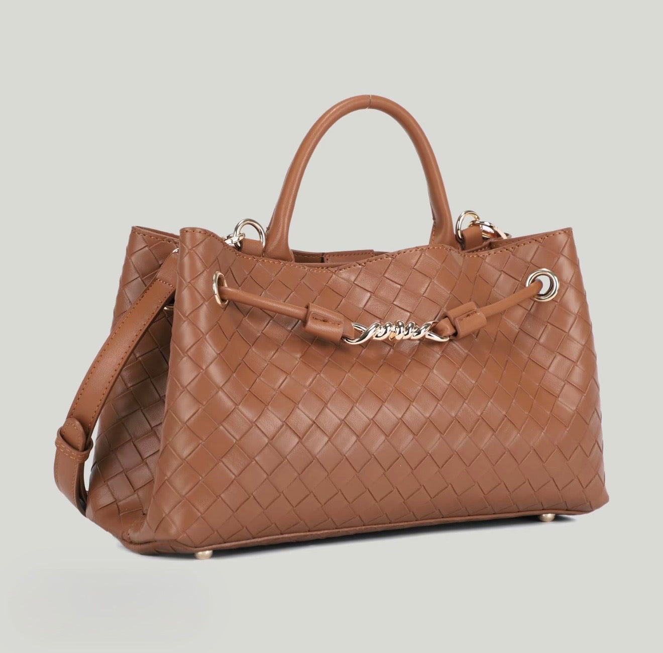 Woven Luxe Handbag