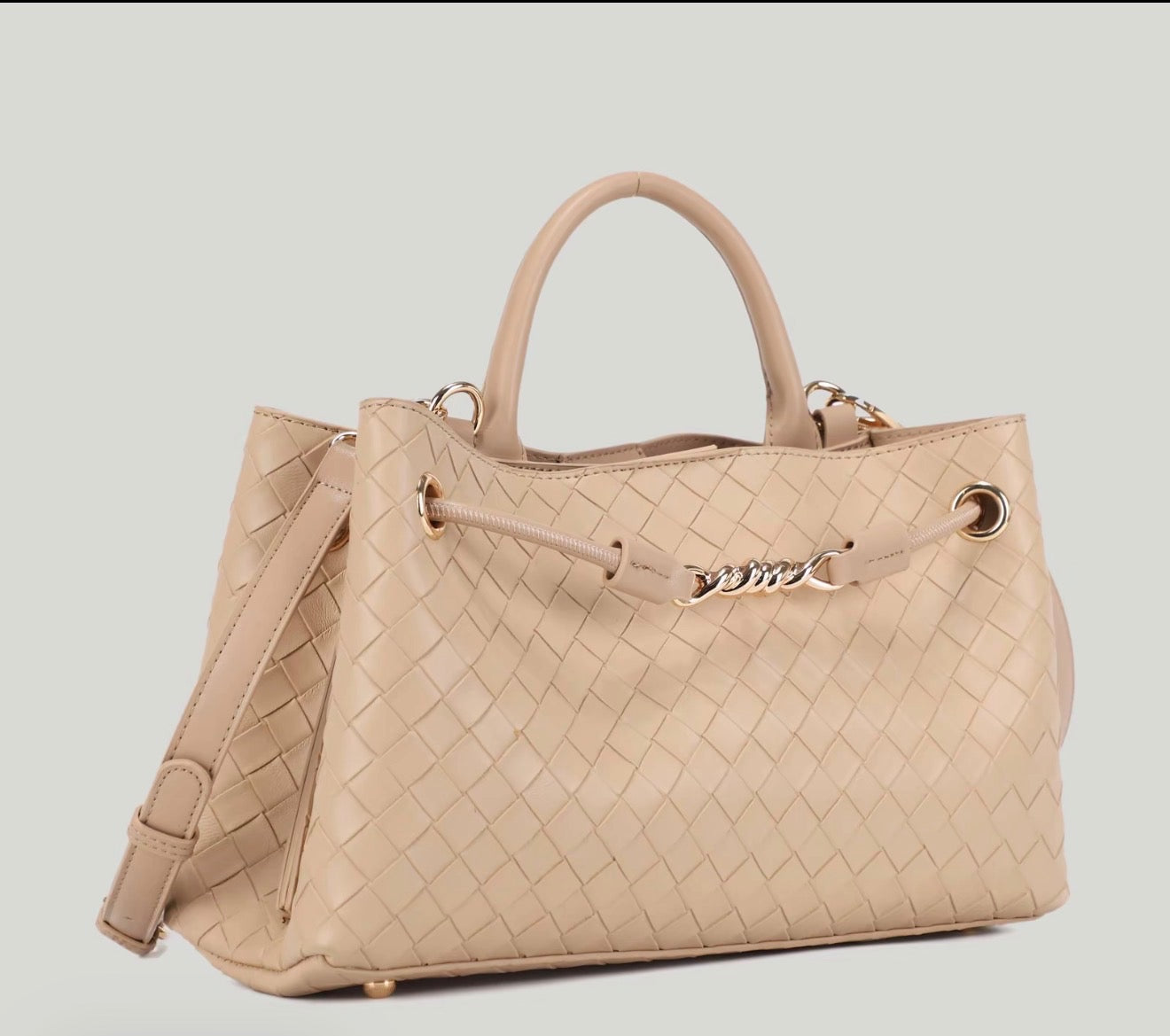 Woven Luxe Handbag