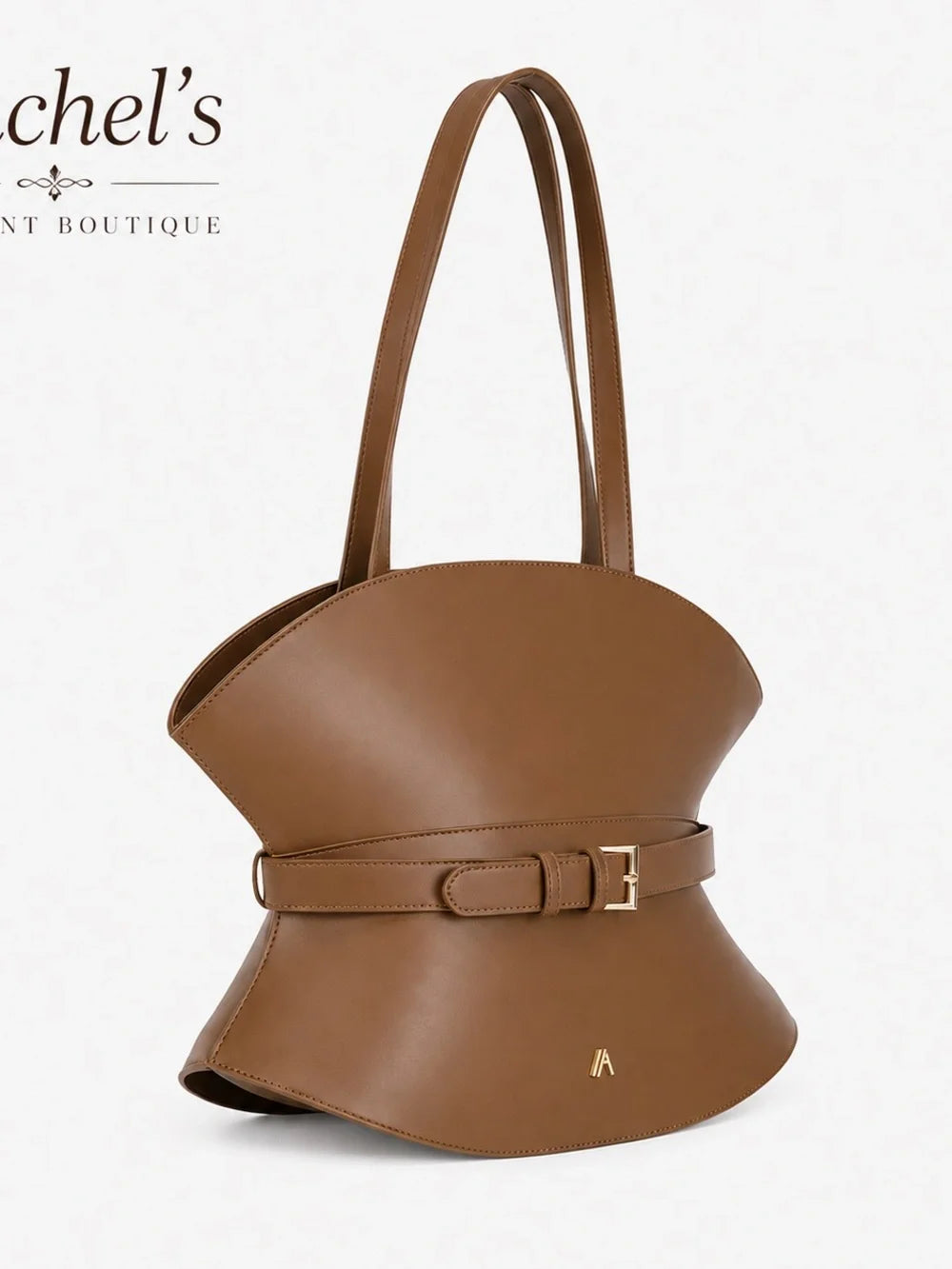 The Noir Corset Shoulder Bag in Cognac - product view