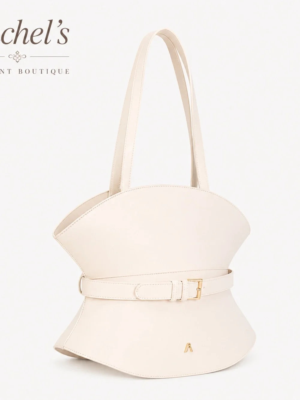 The Noir Corset Shoulder Bag in Cream - product view